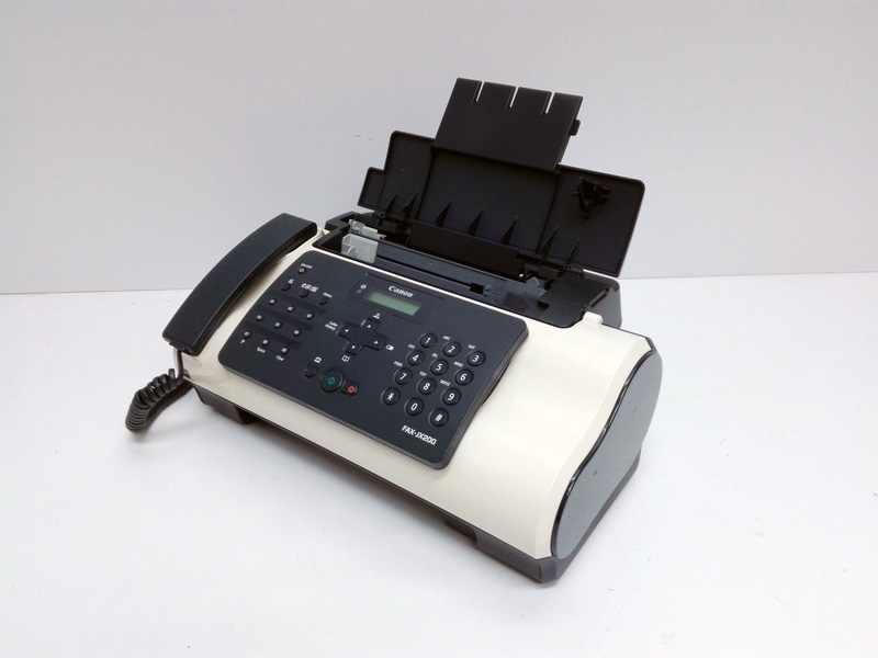 telefono fax blanco gris oscuro canon jx200 plastico 17x40x27 1u